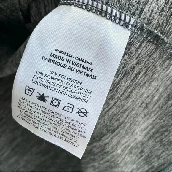 Nike Dri-Fit Cardigan Open Front Waterfall Yoga Wrap Long Sleeve Sweater Gray - Picture 7 of 8